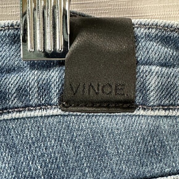 Vince Jeans Womens 28  Cotton Stretch Tapered Leg Distressed Holes - Picture 9 of 13